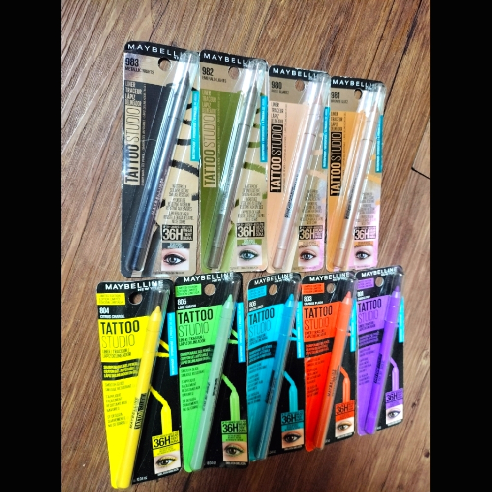 MAYBELLINE NY- Tattoo Studio eyeliner BUNDLE (9)